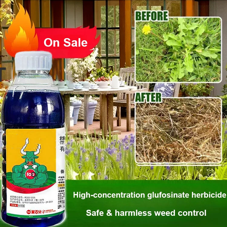 100% Organic Herbicide – Kills Grass, Saves Crops – Pack of 2